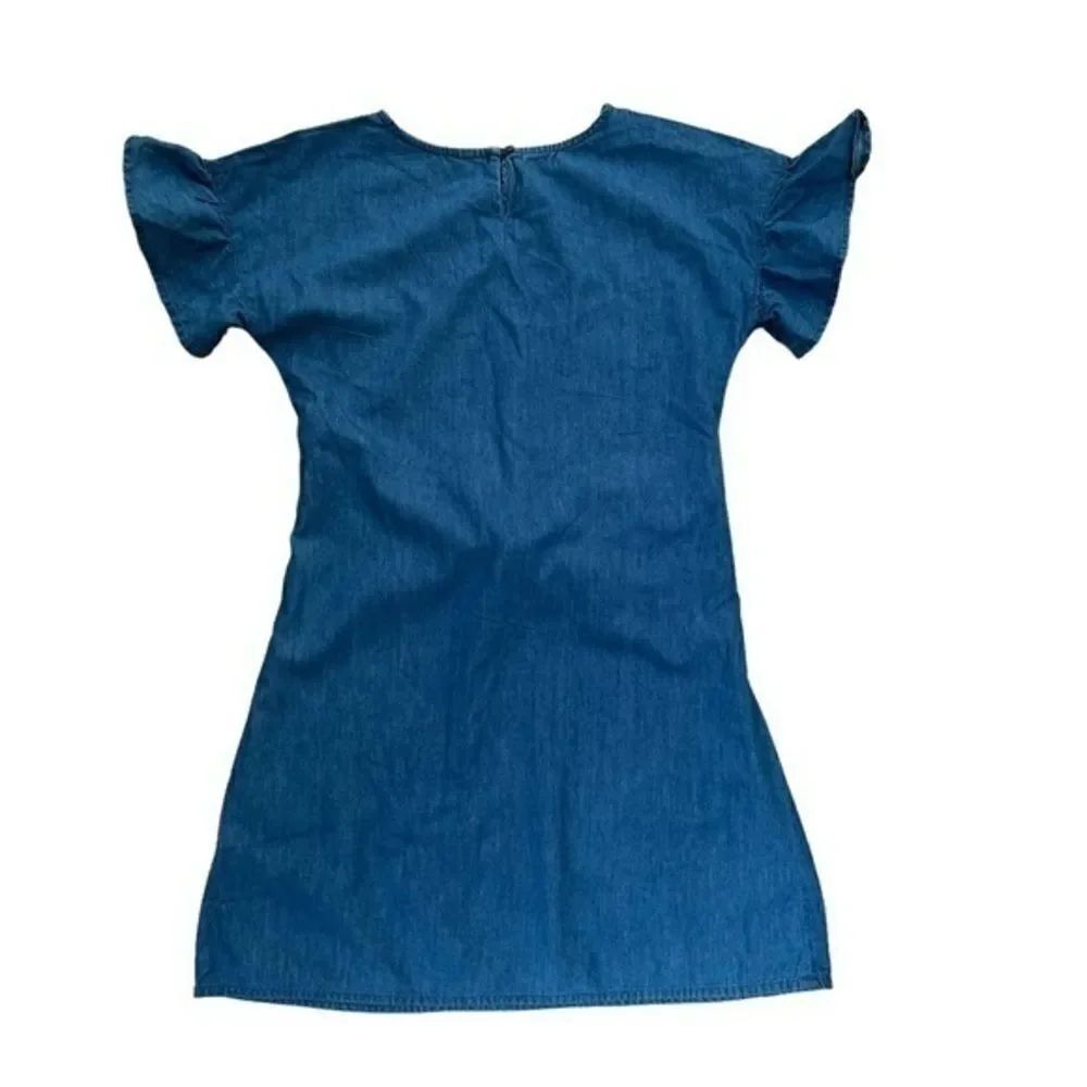 Lucky Brand Adele Wash Embroidered Shira Flutter-Sleeve Dress - Girls sz L NWT. - Picture 3 of 8